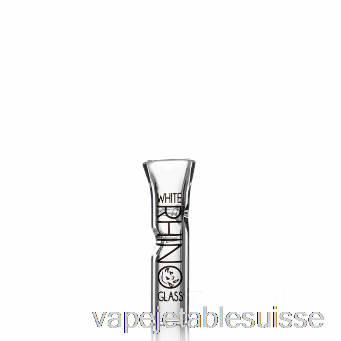 Vape Suisse Embouts En Verre Rhinocéros Blanc Embout En Verre Plat